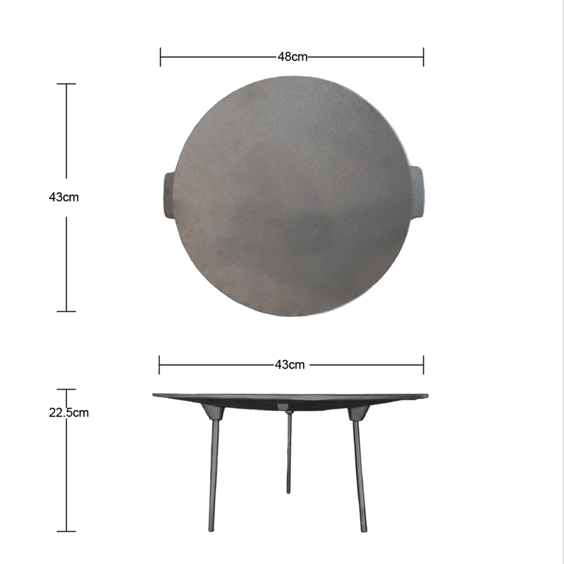 DISCO IMAHE HIERRO CON PATAS 43 CM BRIVA - 8