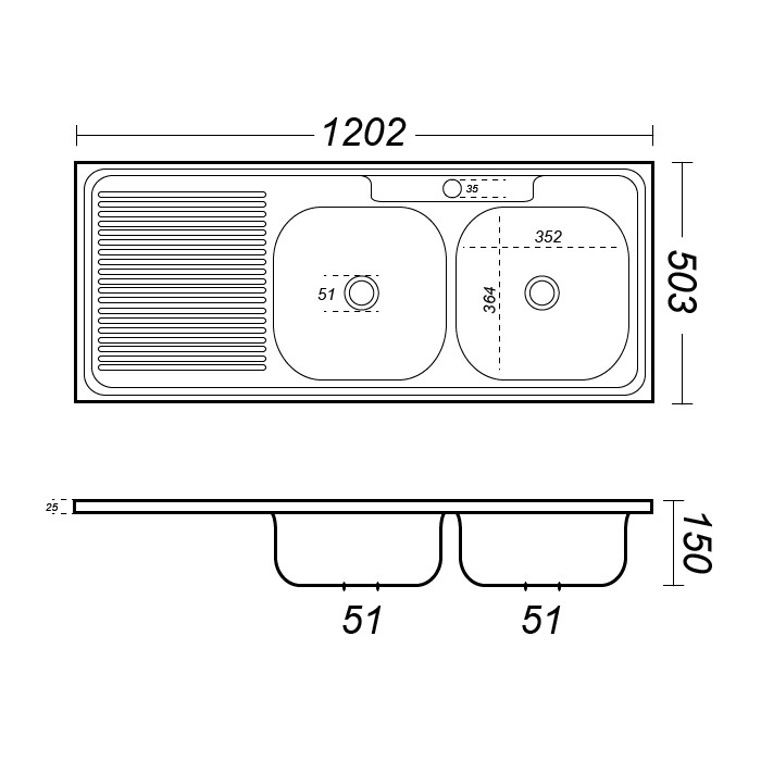 LAVAPLATOS IMAHE DOBLE MURAL SECADOR IZQUIERDO 120 X 50 X 15 CM - 6
