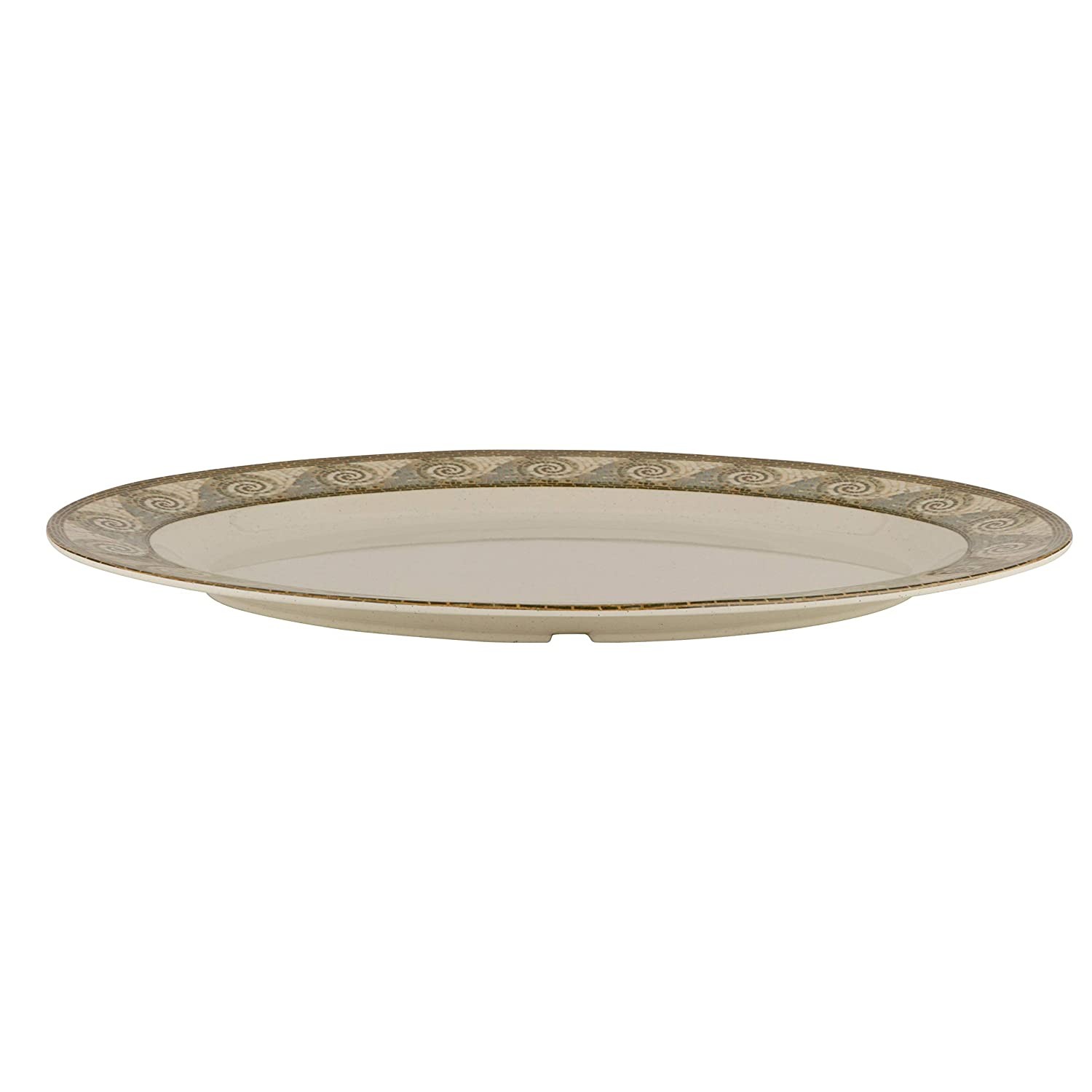 PLATO MOSAICO OVALADO 21 X 15 IN. - 2