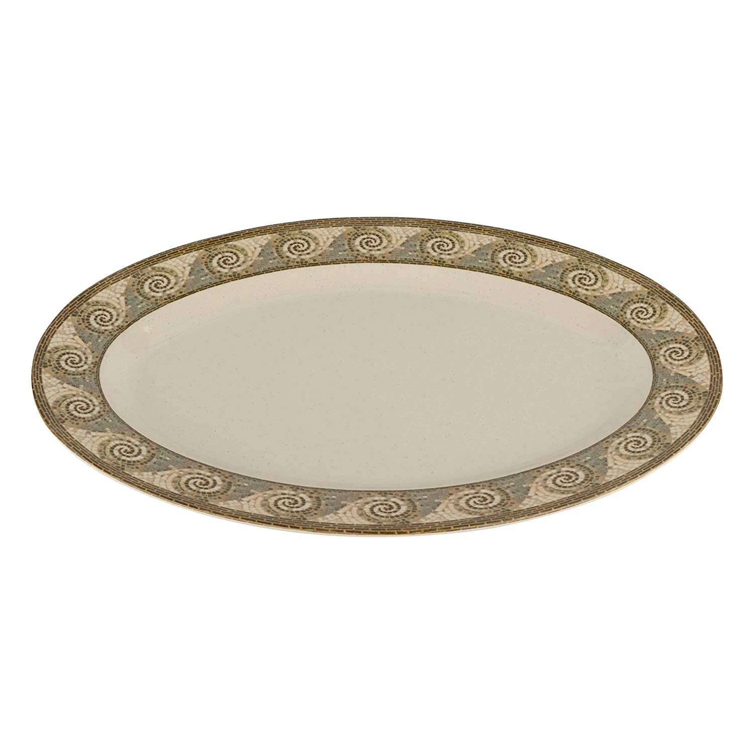 PLATO MOSAICO OVALADO 21 X 15 IN. - 3