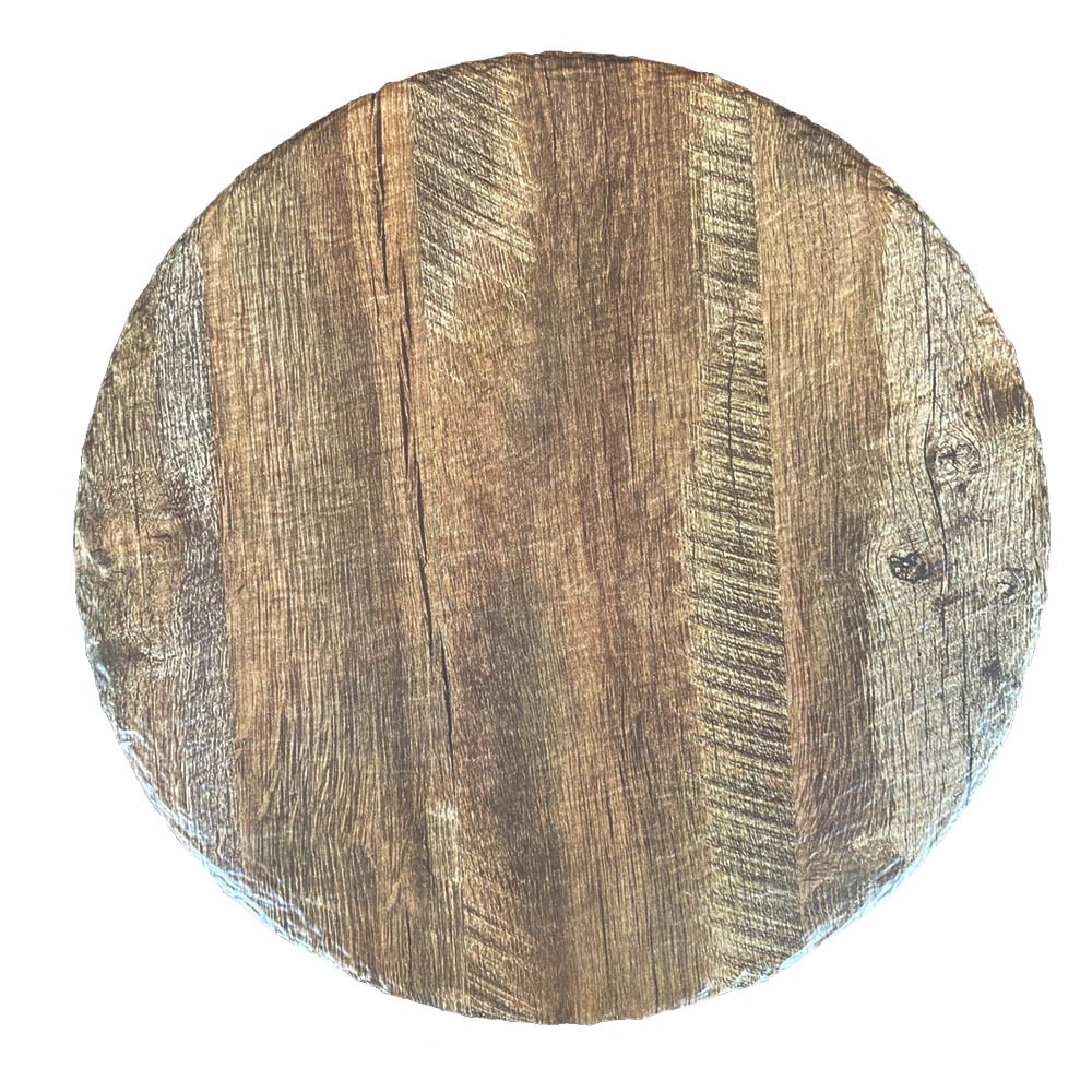 PLATO DE PIZZA MELAMINA 35 CM COLOR MADERA - 1