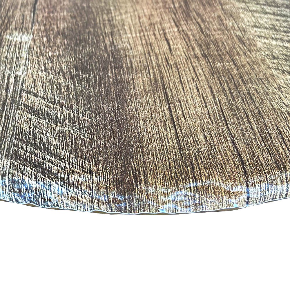 PLATO DE PIZZA MELAMINA 35 CM COLOR MADERA - 3