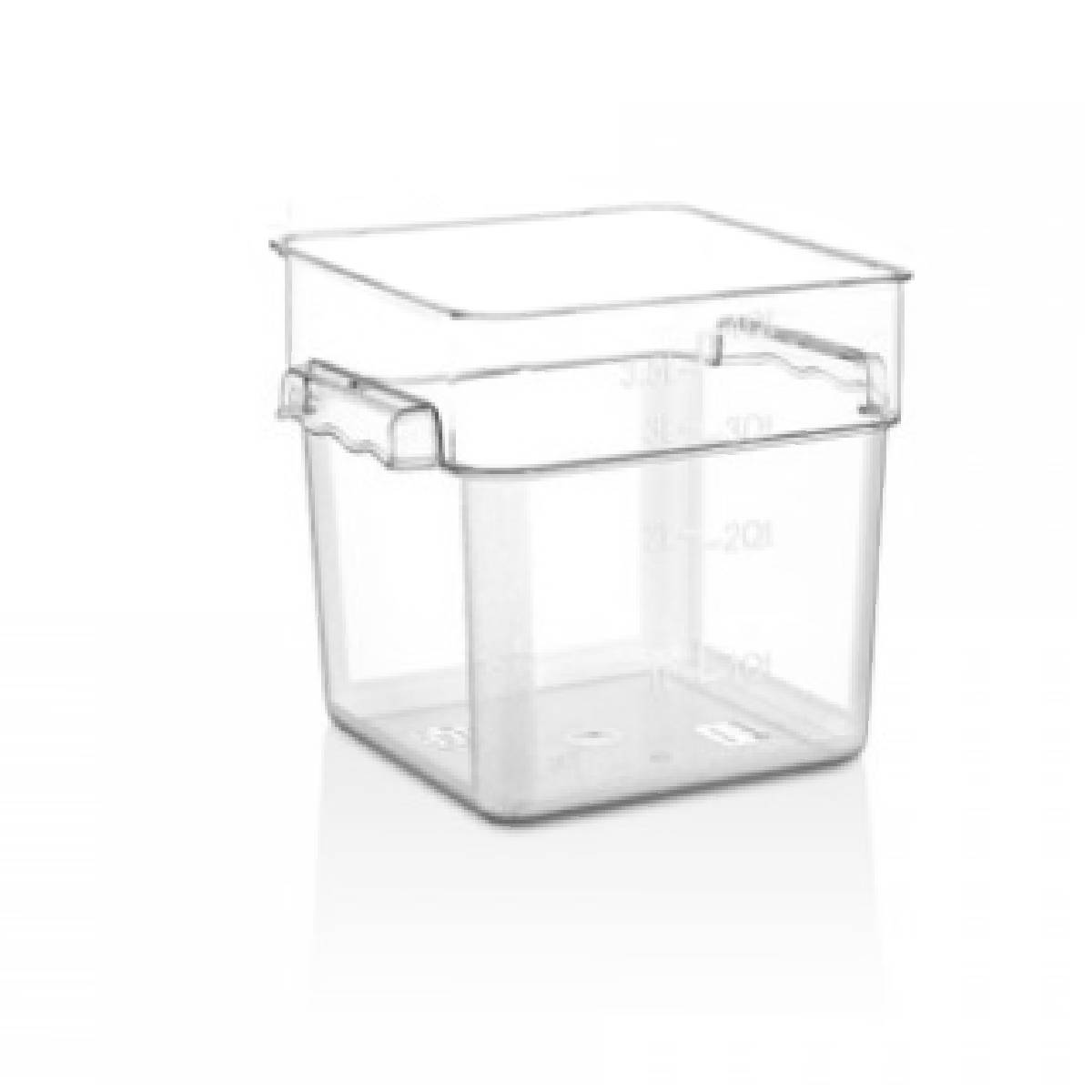 RECIPIENTE POLICARBONATO CUADRADO 3,8 LT