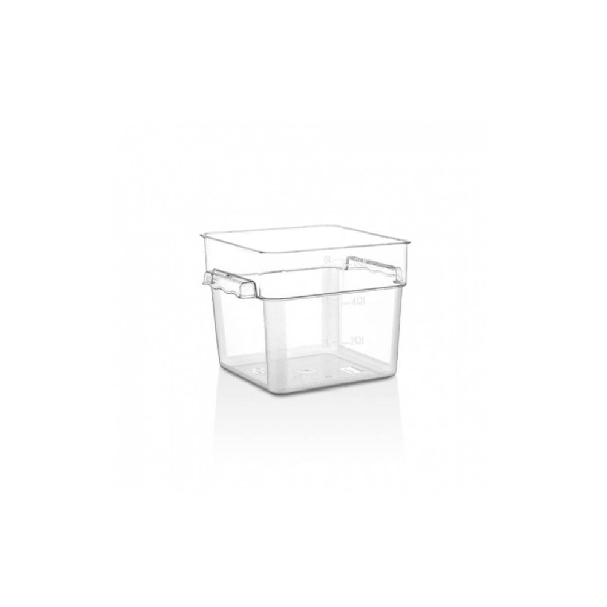 RECIPIENTE POLICARBONATO CUADRADO 7,6 LTS