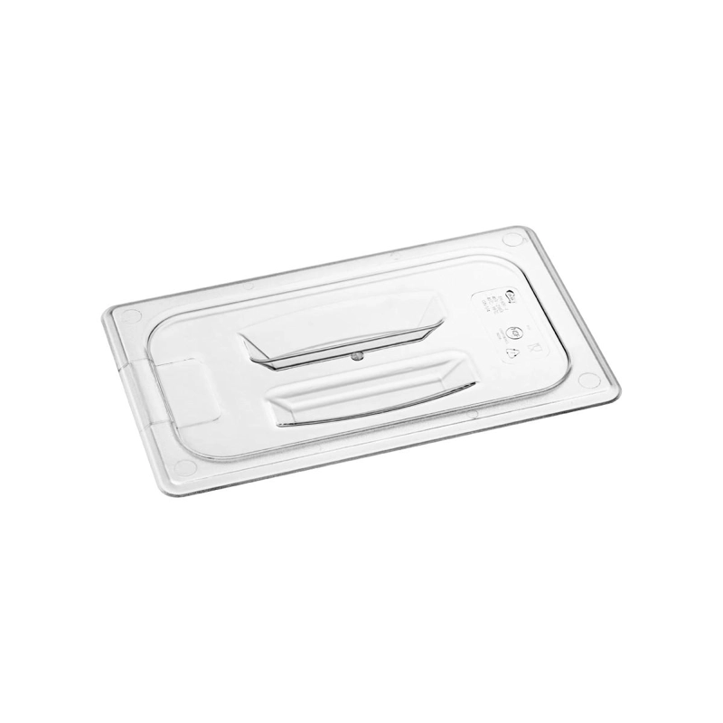 TAPA CON AZA POLICARBONATO TRANSPARENTE GN 1/4 - 1