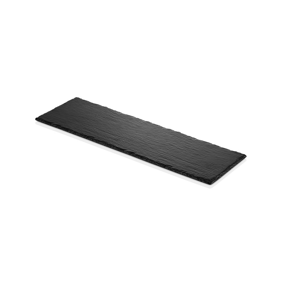 TABLA APERITIVO MELAMINA RECT 53X16X 1 CM NEGRA - 1