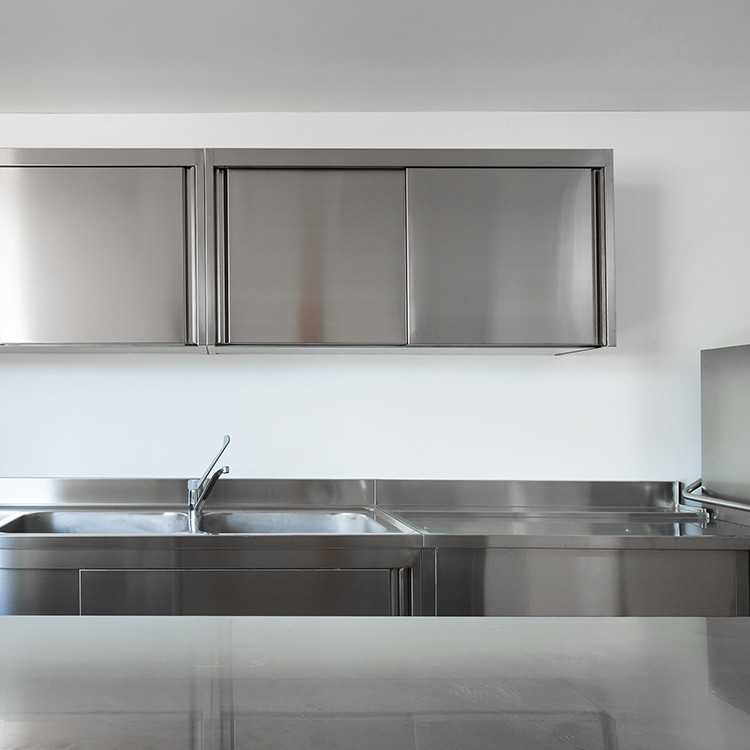 GABINETE IMAHE 2 PUERTAS ACERO INOX MED 120 X 40 X 65 CM - 4