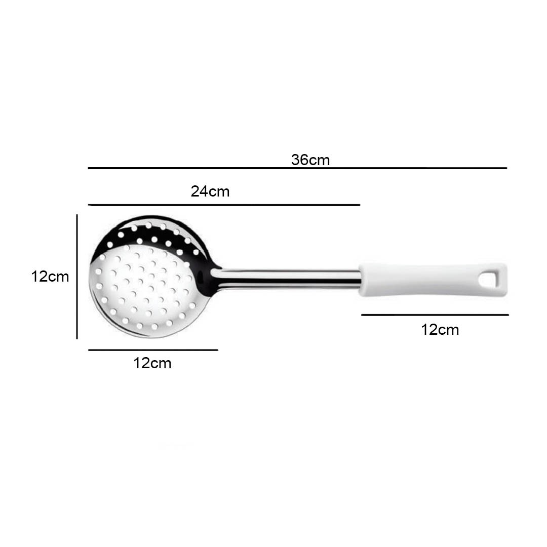 ESPUMADERA GRANEL BLANCO DURAFIO 24CM - 3