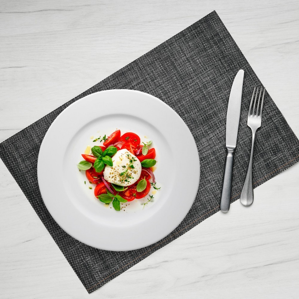 SET DE 6 PLATOS BORDE ANCHO PORCELANA 23 CMS PADUA - 2
