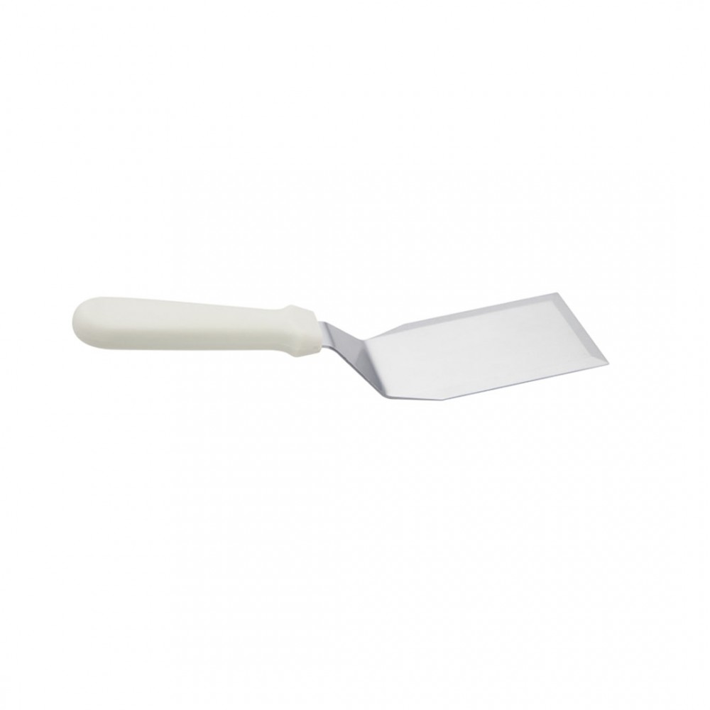 ESPATULA PLANCHA CURVA SOLIDA MANGO BLANCO 26 CM - 2