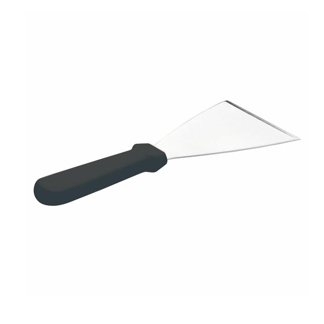 ESPATULA RASPADOR PLANCHA MANGO NEGRO 25 CM - 1