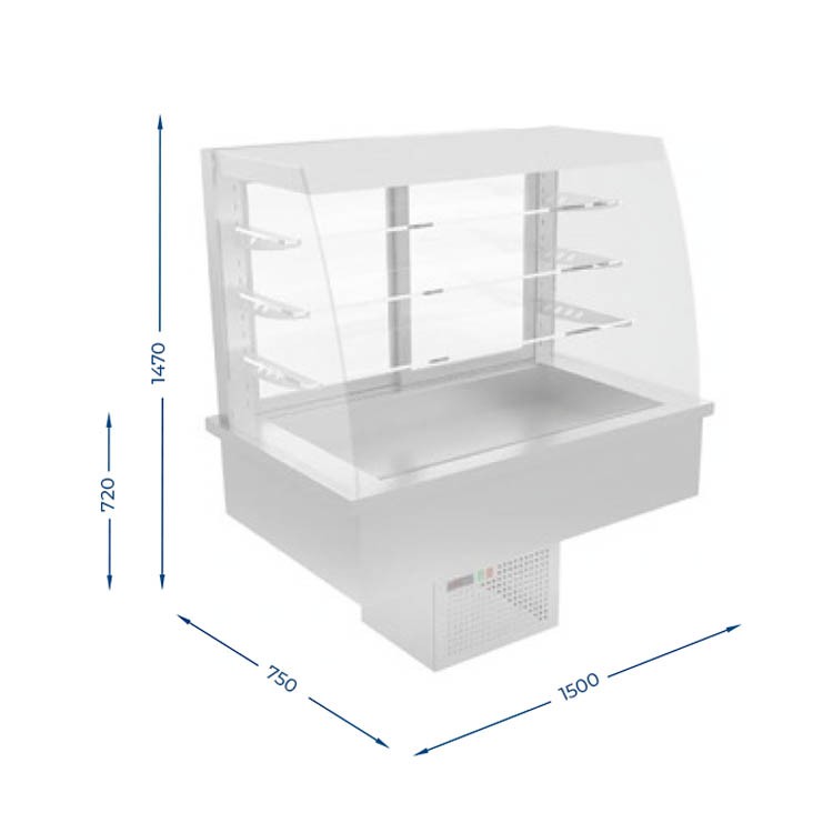 VITRINA AUTO SERVICIO POSTRES 21C15 - 2