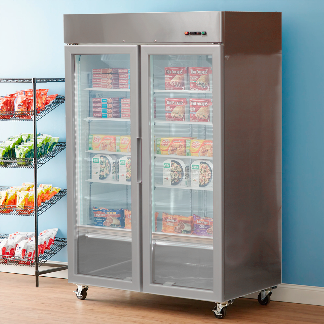 REFRIGERADOR IMAHE ACERO INOX 2 PUERTAS VIDRIO 1300 LITROS - 2