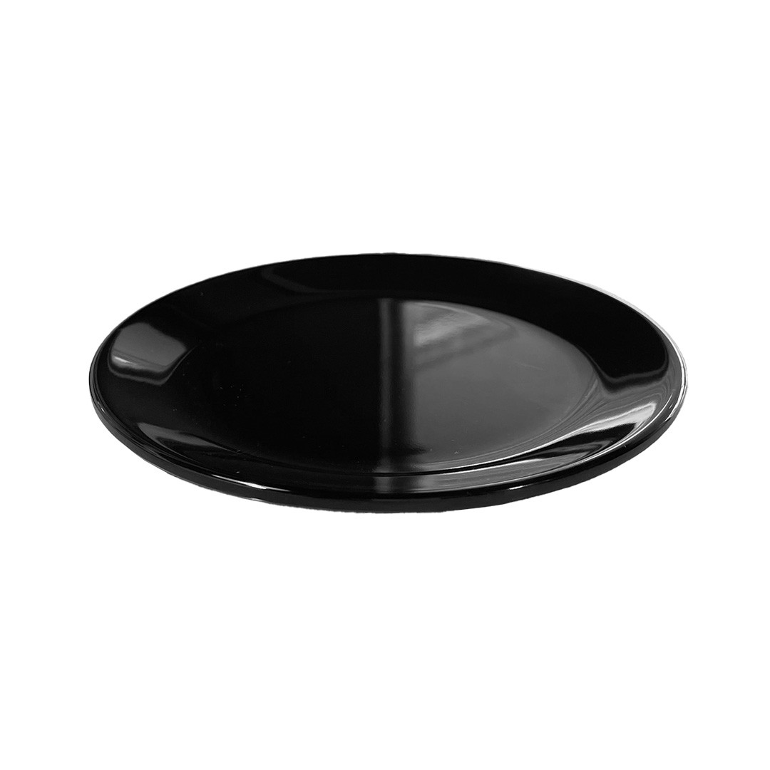 PLATO REDONDO 17 CM. MELAMINA NEGRA - 4