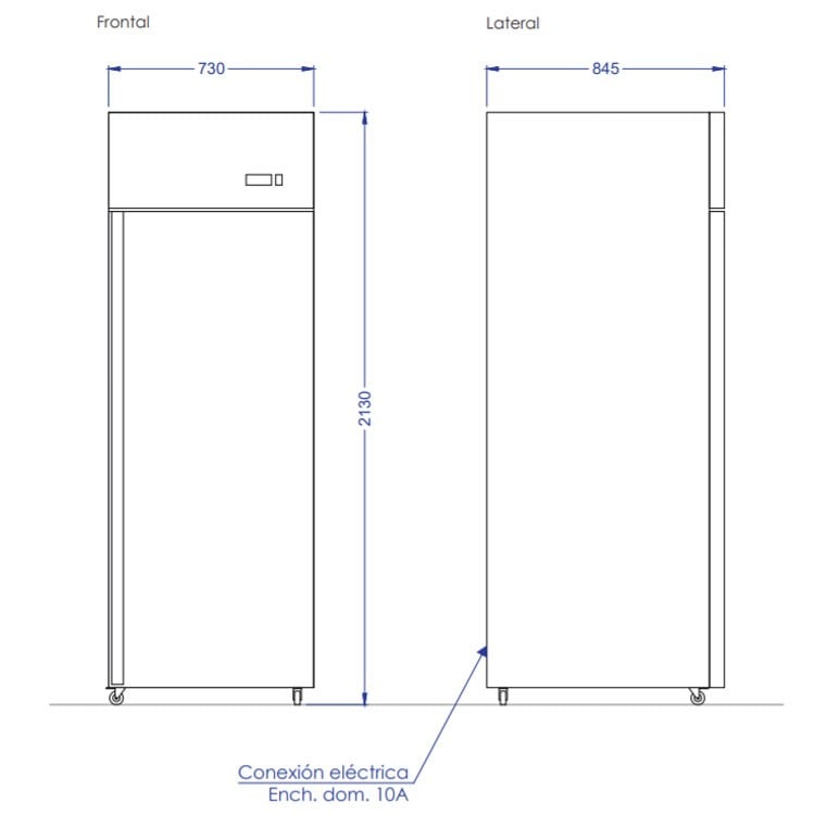 REFRIGERADOR IMAHE VERTICAL 1 PUERTA SÓLIDA 700 LITROS - 7