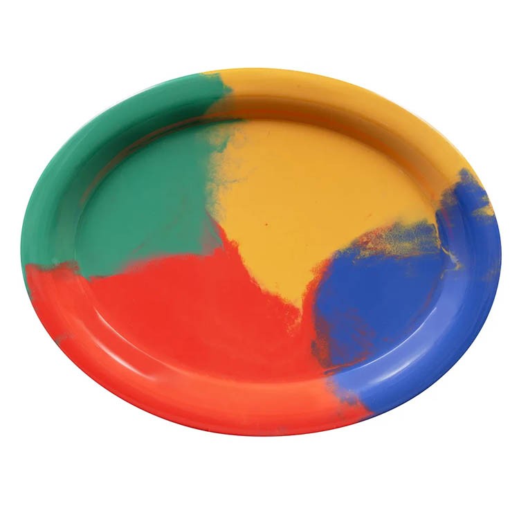SET 3 PLATO OVALADO MELAMINA CELEBRATION 34 X 26 CM - 2