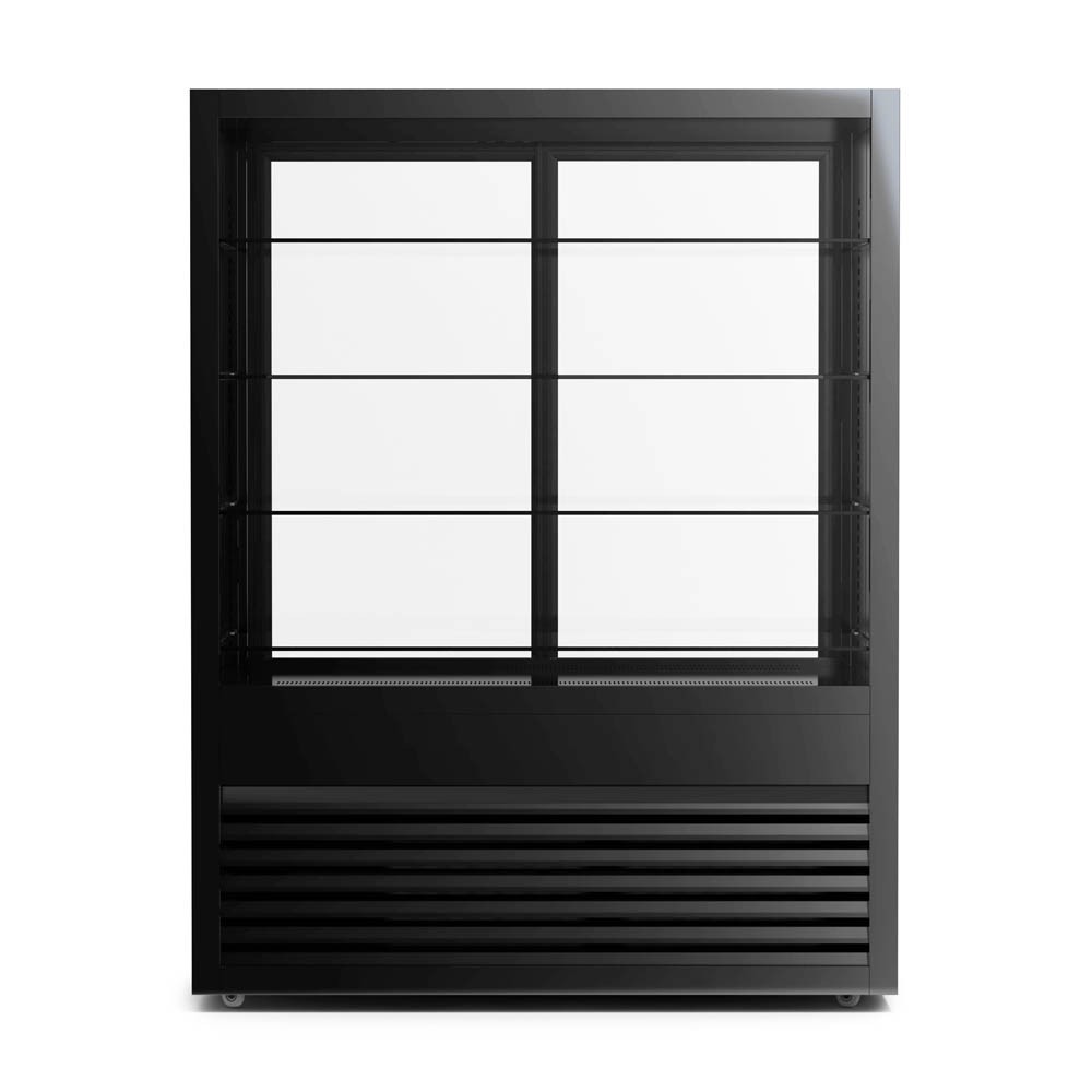 VITRINA VERTICAL NEGRA LED 800 LTS NORKALT - 2