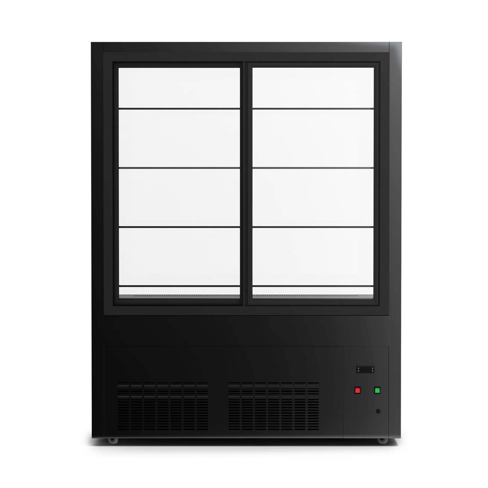 VITRINA VERTICAL NEGRA LED 800 LTS NORKALT - 3