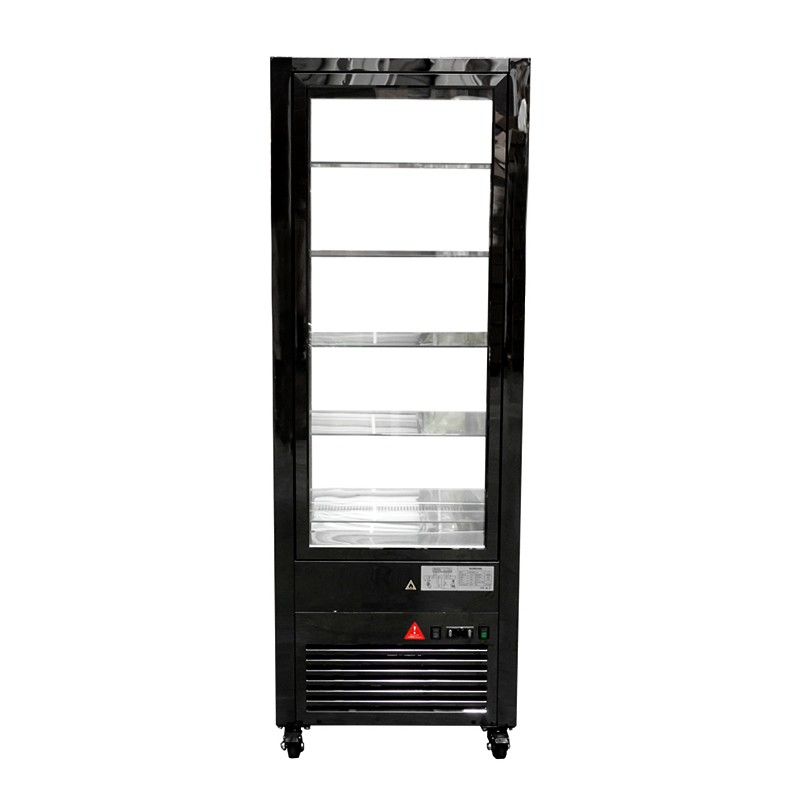 VITRINA VERTICAL NEGRA LED 400 LTS NORKALT - 2