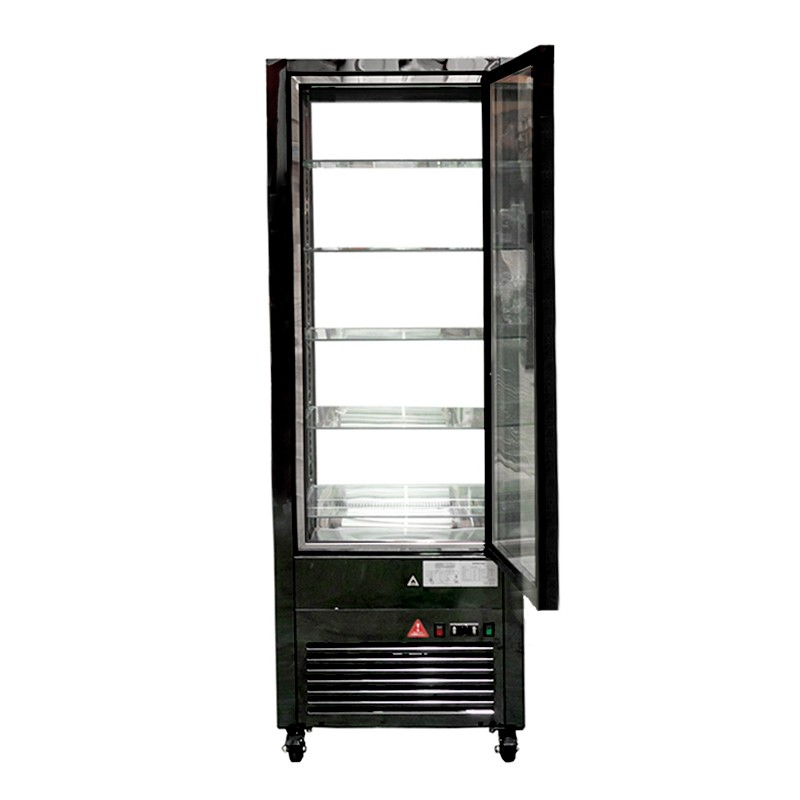 VITRINA VERTICAL NEGRA LED 400 LTS NORKALT - 3