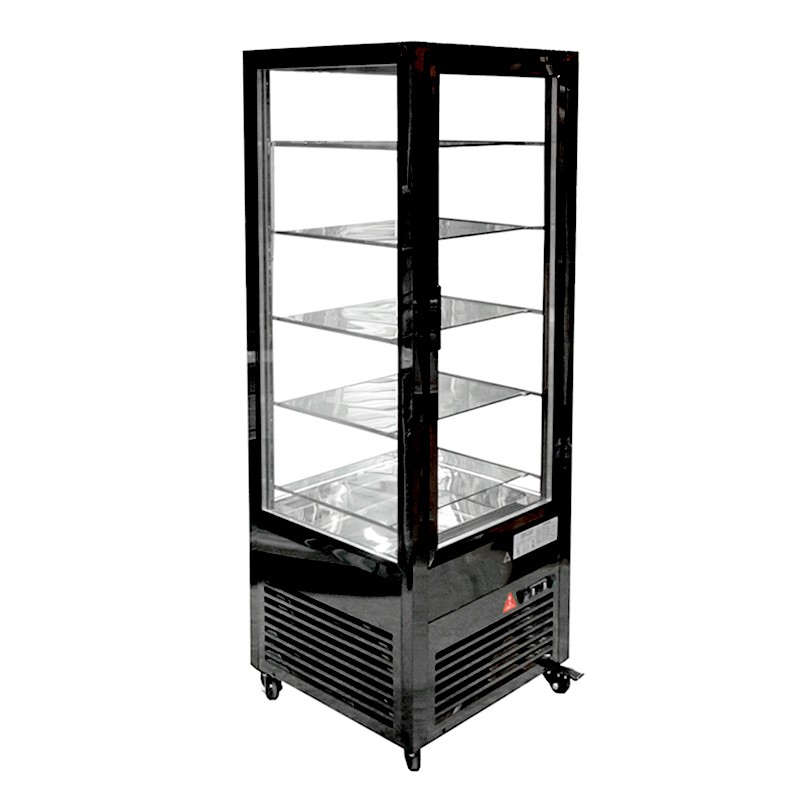 VITRINA VERTICAL NEGRA LED 400 LTS NORKALT - 5