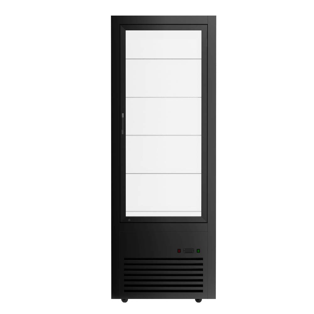 VITRINA VERTICAL NEGRA LED 400 LTS NORKALT - 8