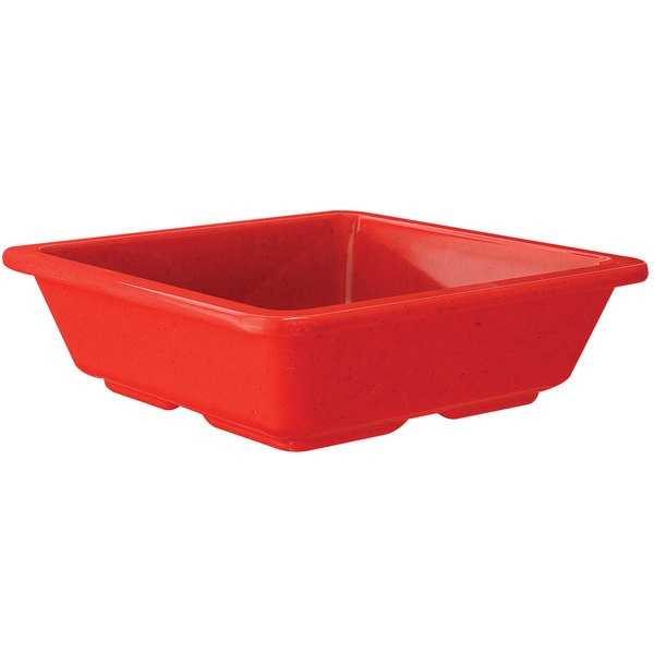 POCILLO MELAMINA ROJO 12X12 CM - 1