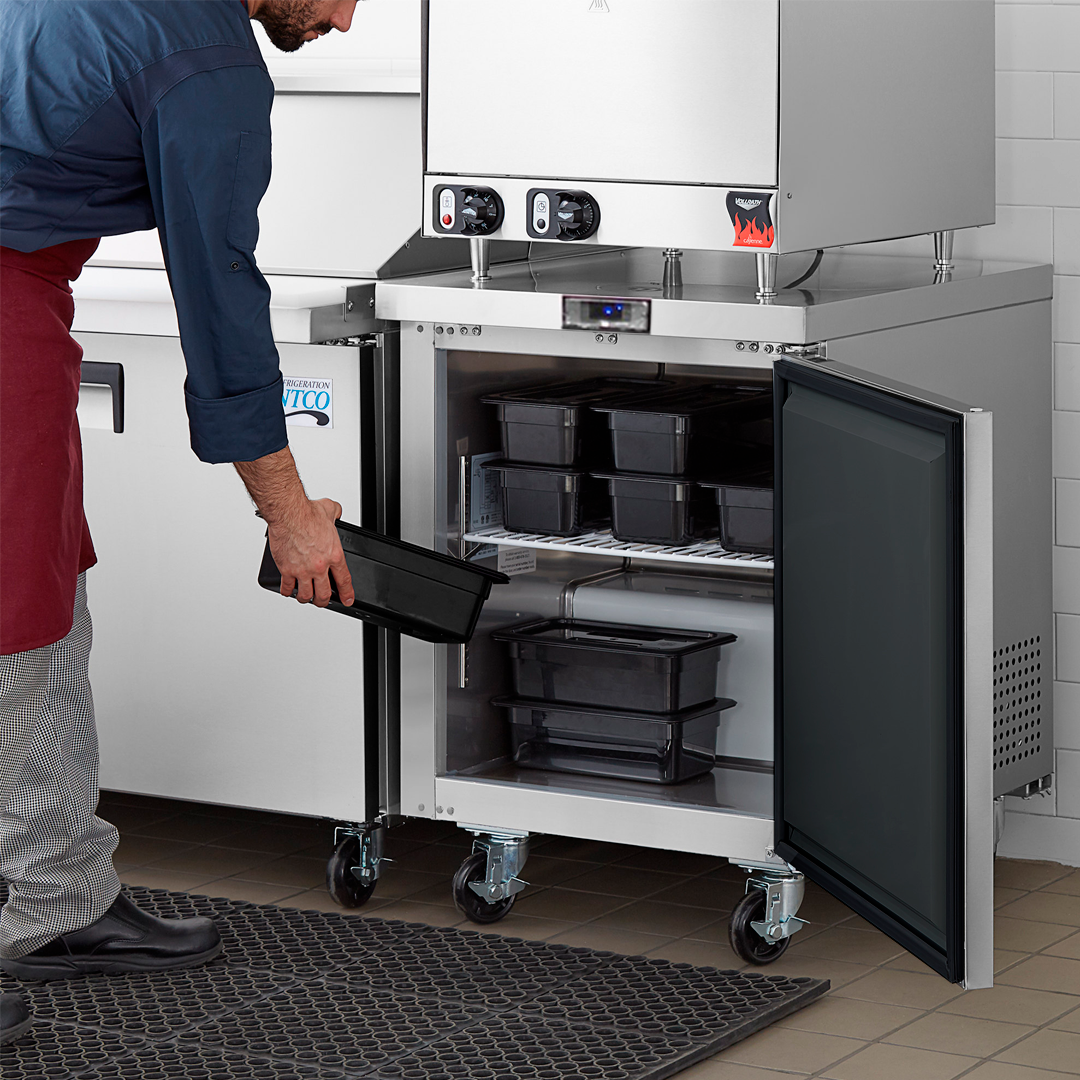 MESÓN CONGELADOR 1 PUERTA ACERO INOX. 184 LITROS - 2
