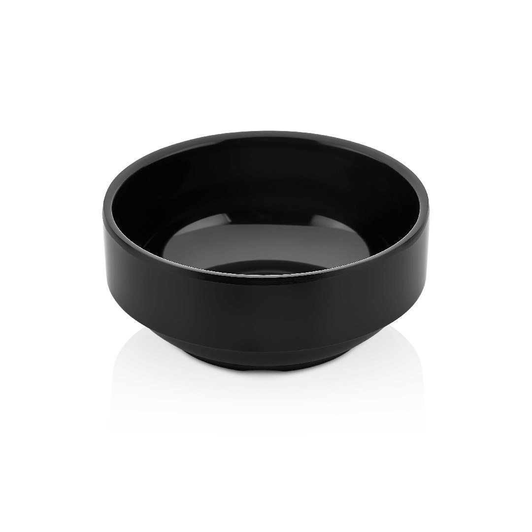 SET DE 4 POCILLO 12 CM 400 ML MELAMINA NEGRA - 1