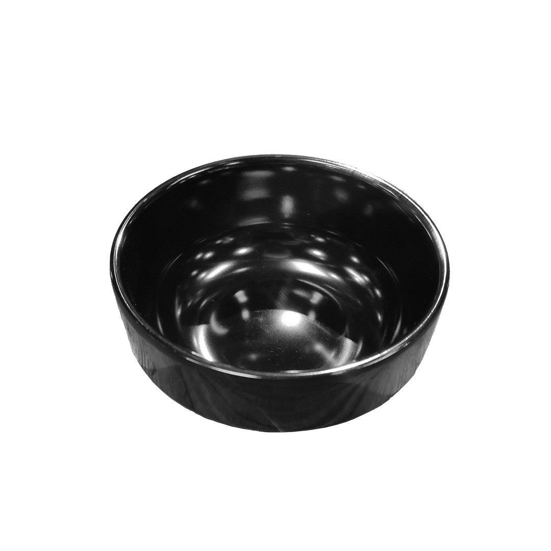 SET DE 4 POCILLO 12 CM 400 ML MELAMINA NEGRA - 3