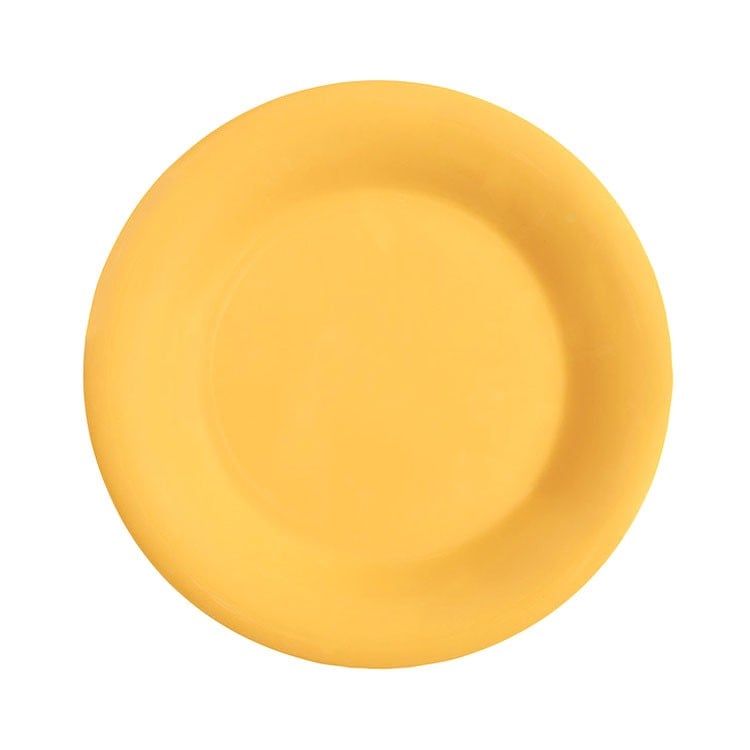 SET DE 6 PLATO MELAMINA AMARILLO 14 CM - 1