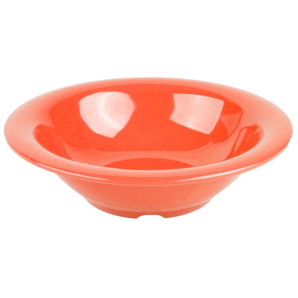 SET DE 6 PLATOS NARANJAS HONDO SOPA 18 X 4 CM - 1