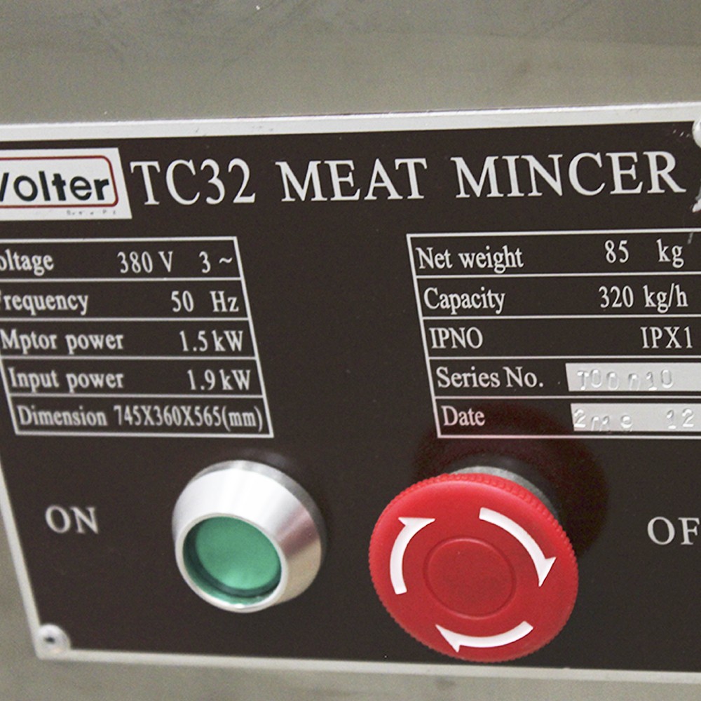 MOLEDORA DE CARNES TC32 320KG/HR - 8