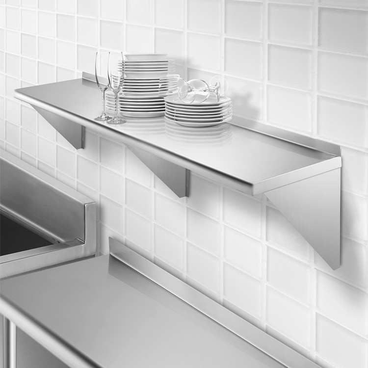 REPISA MURAL ACERO INOX MED. 190 X 30 CM - 2