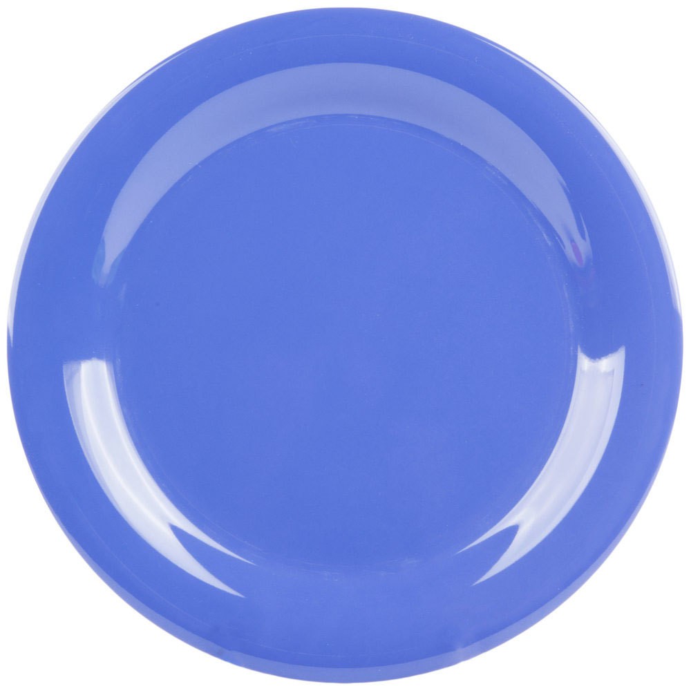 SET 3 PLATO MELAMINA AZUL 23 CM - 1