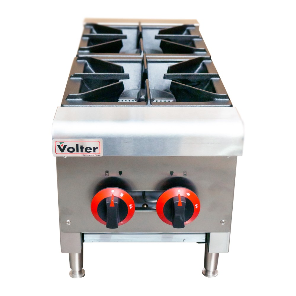 ANAFE INDUSTRIAL A GAS 2 PLATOS VOLTER - 1