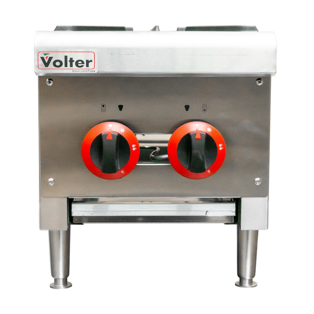 ANAFE INDUSTRIAL A GAS 2 PLATOS VOLTER - 2