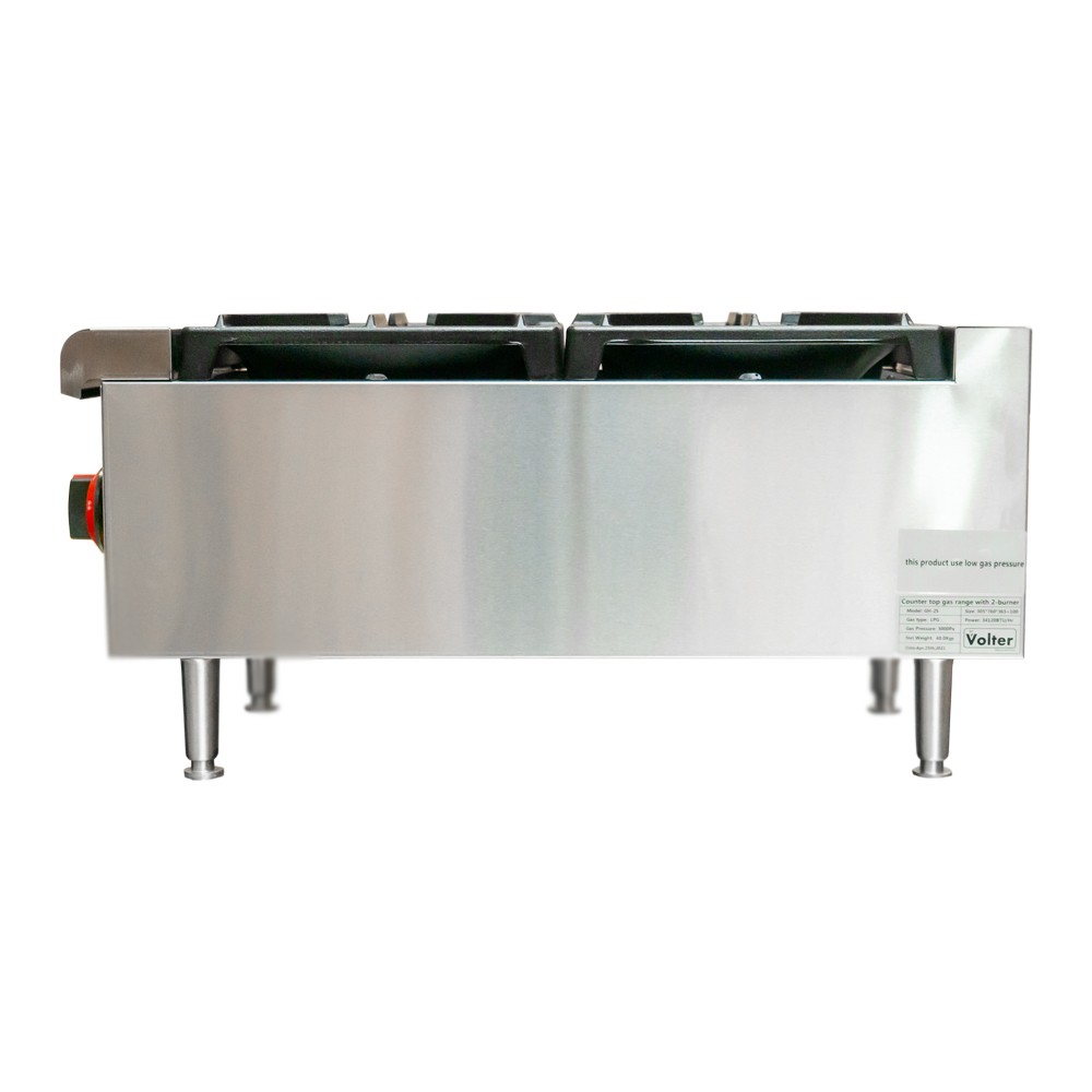 ANAFE INDUSTRIAL A GAS 2 PLATOS VOLTER - 4