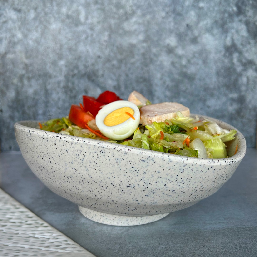 BOWL OVALADO MELAMINA GRANITO BLANCO 1100 ML - 4