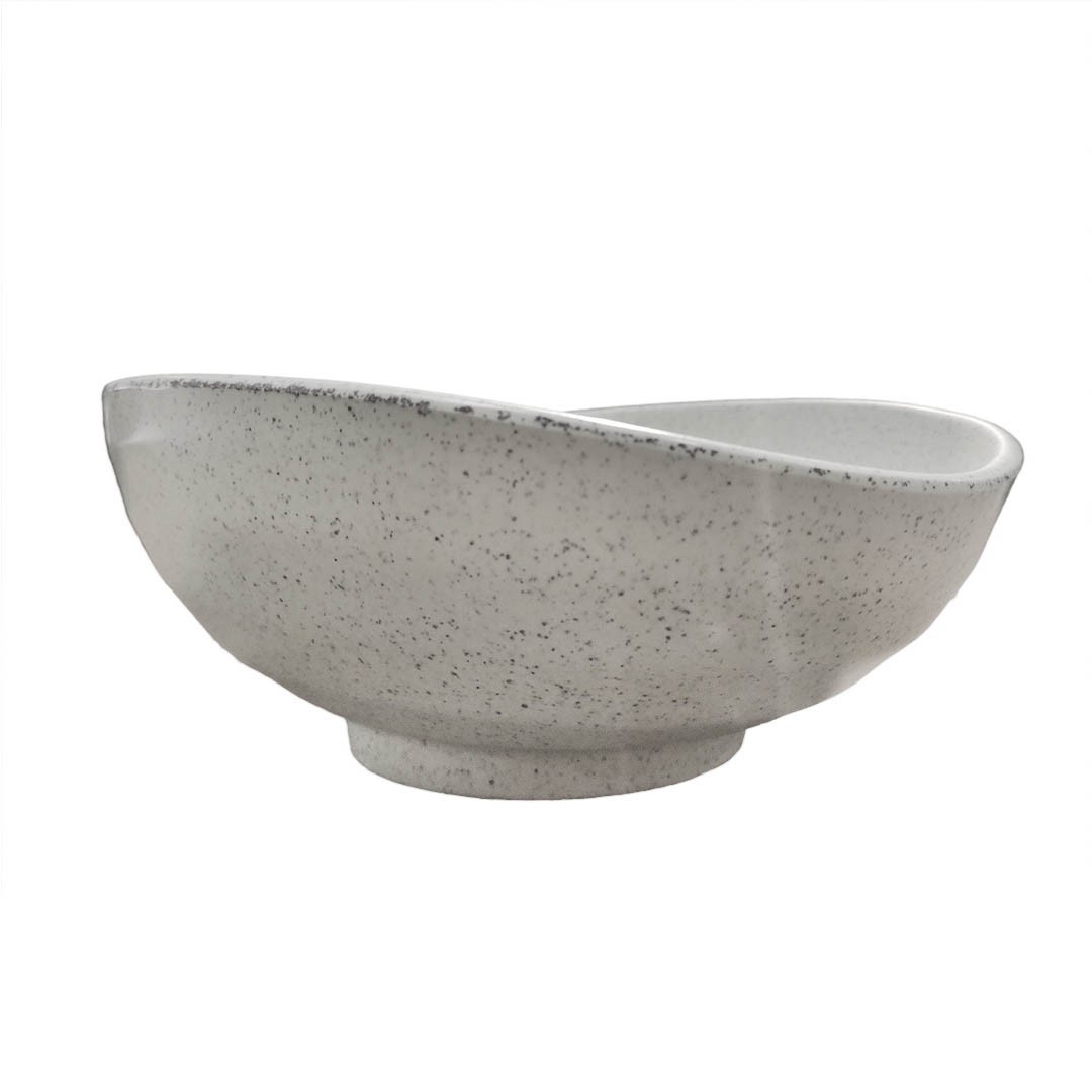 BOWL OVALADO MELAMINA GRANITO BLANCO 1100 ML - 5