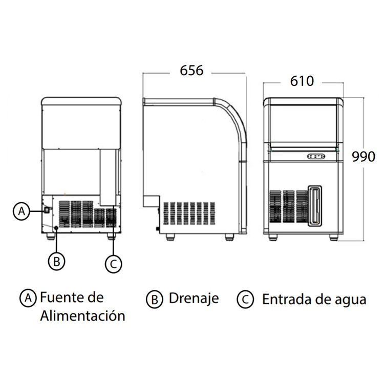 MÁQUINA HIELO IMAHE ZBF60 - 5