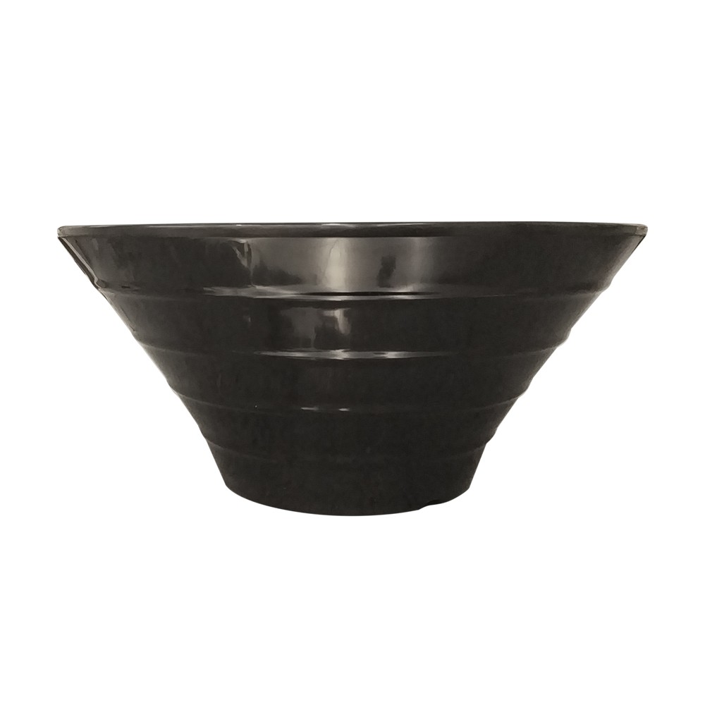 SET DE 6 BOWLS REDONDO MELAMINA 20 CM. NEGRO - 1