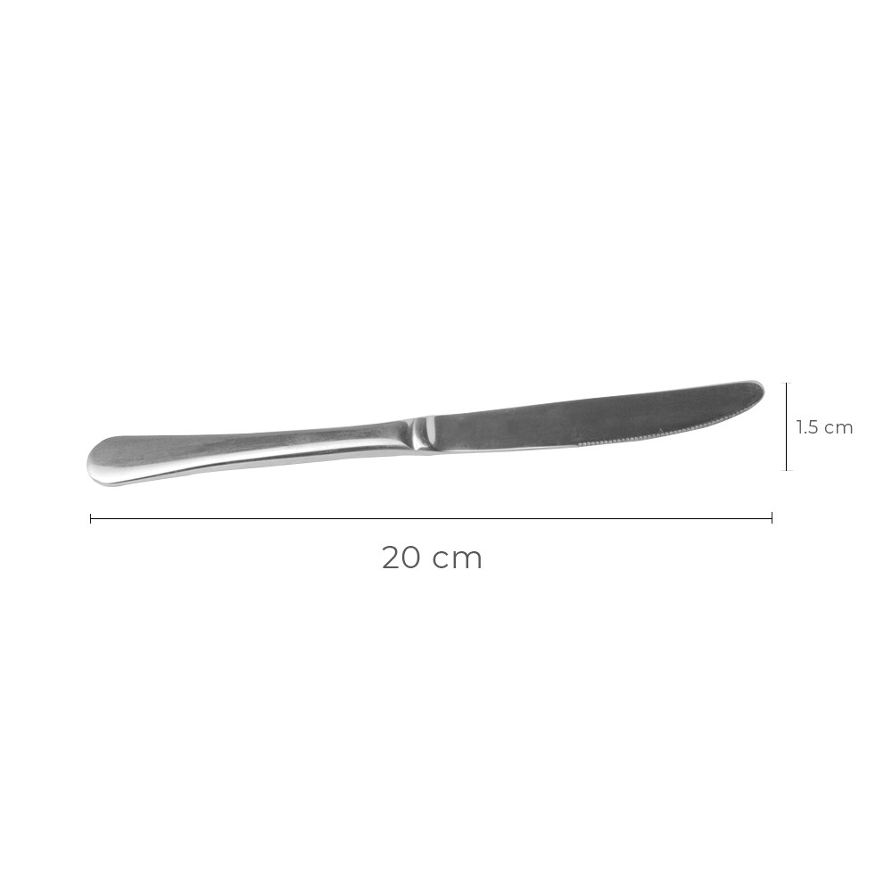 PACK DE 12 CUCHILLO POSTRE LINEA MARIA 18/10 2.5 MM. - 3