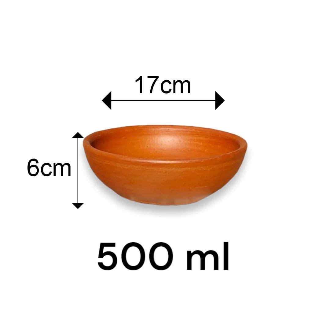 SET DE 6 POCILLO DE GREDA 17CM - 6