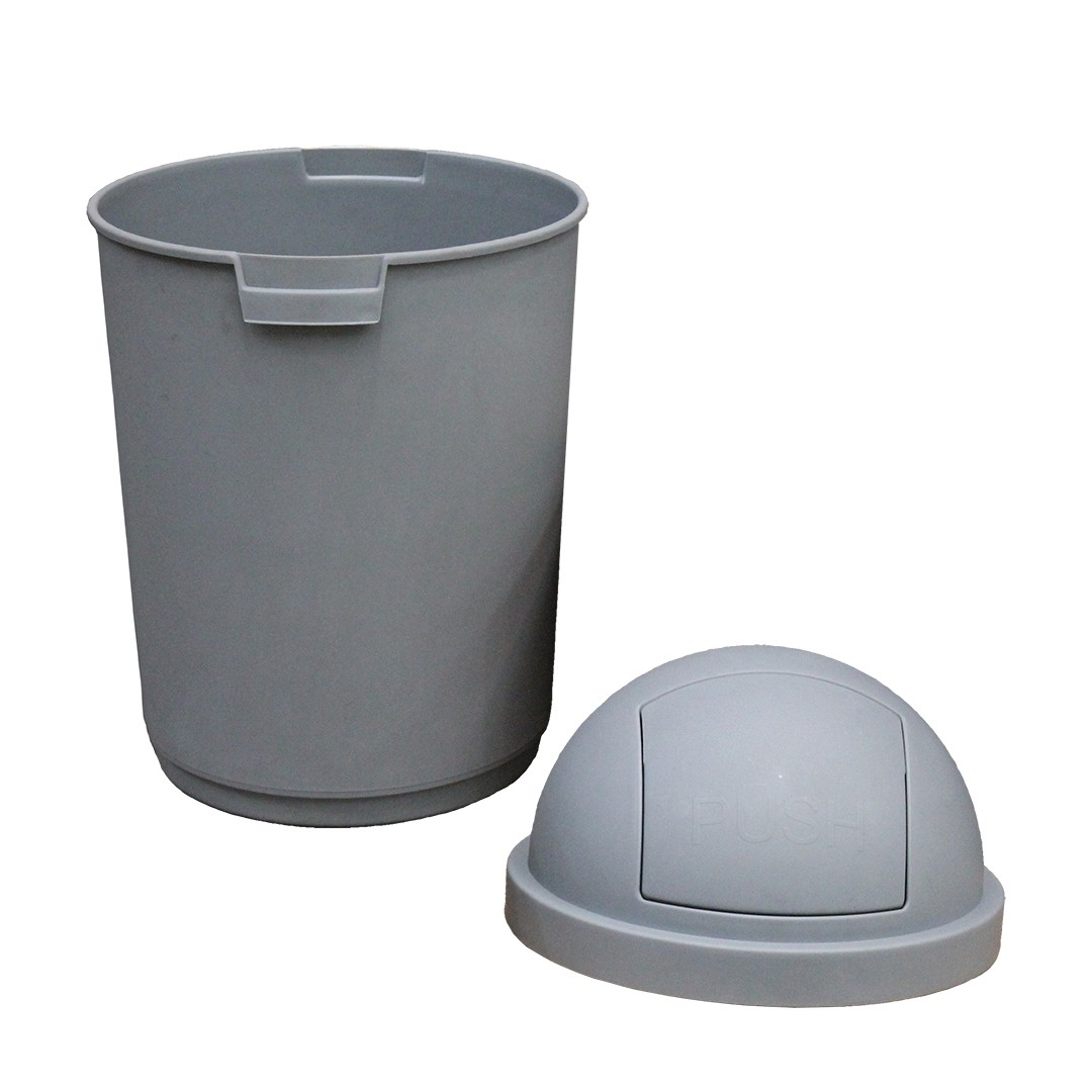 BASURERO IMAHE REDONDO TAPA RETRACTIL 28L - 2