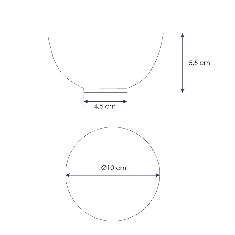 SET DE 6 BOWLS MELAMINA VERDE 10 CM. | IMAHE - 5