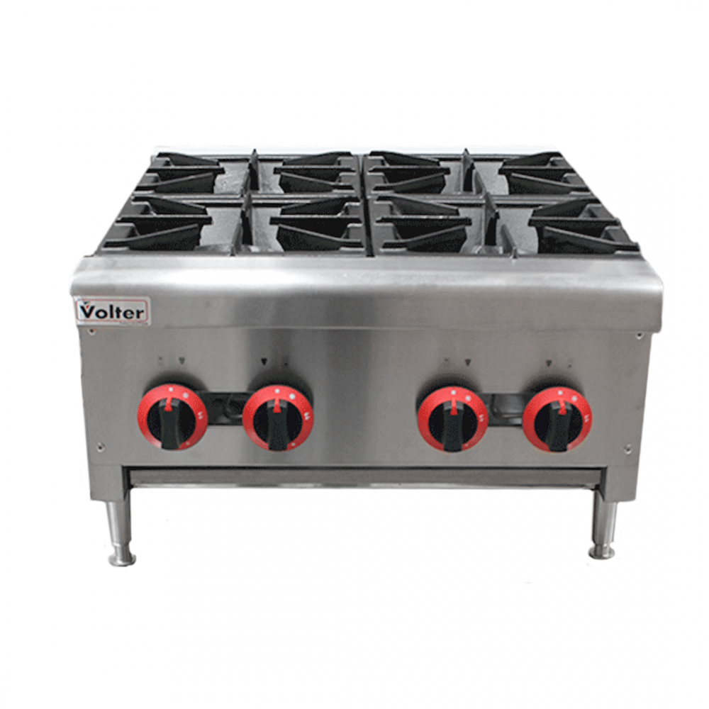 ANAFE INDUSTRIAL A GAS 4 PLATOS VOLTER - 1