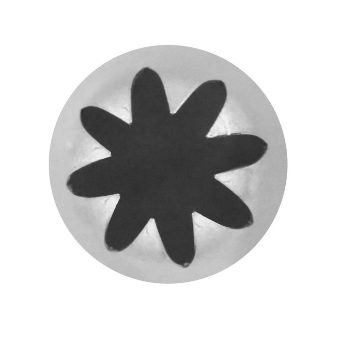 BOQUILLA ESTRELLA 8P INOX Ø14 X Ø24 X 42 MM - 2