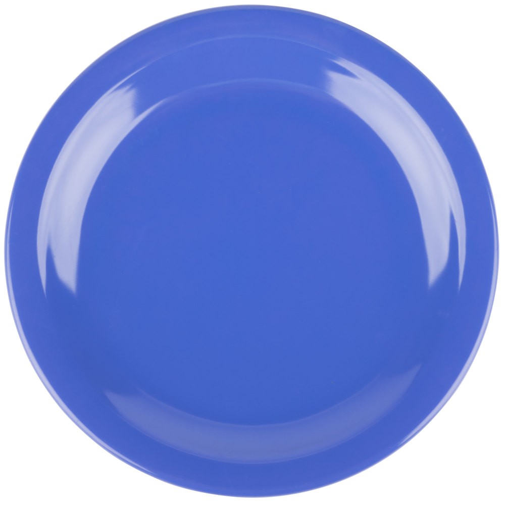 SET DE 3 PLATO MELAMINA AZUL 23 CM - 1