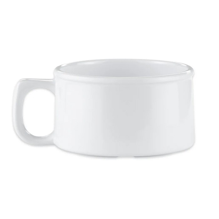SET 3 TAZON C/ASA PARA SOPA 325ML BLANCO - 2